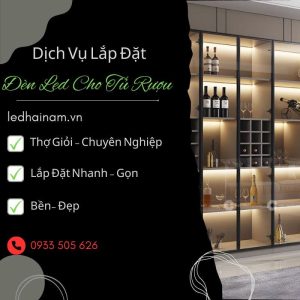 Lap Dat Den LED Cho Tu Ruou