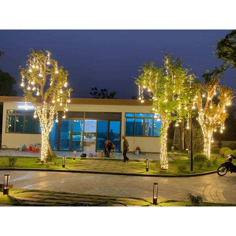 Dịch Vụ Lắp Đèn Trang Trí Cây Xanh Ngoài Trời | 0933.505.626